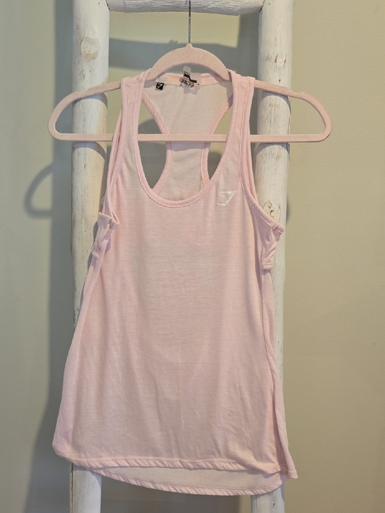 Gymshark Tops - Gymshark Light Pink Gym Racerback Tank Small